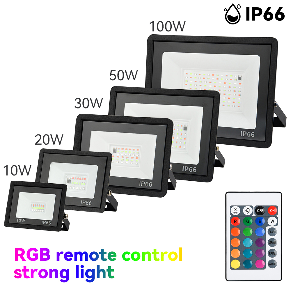 Photography Lighting Uk - RGB Flood Light 100W 50W 30W