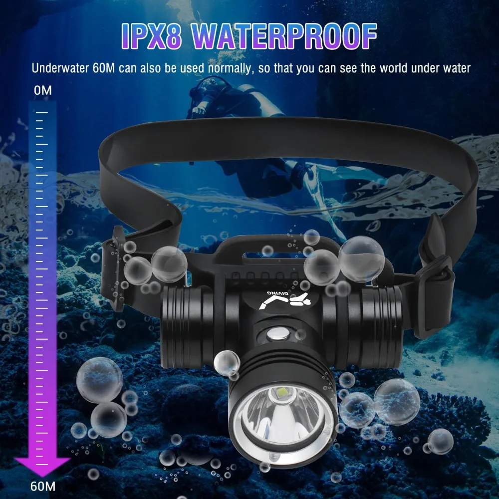BORUiT B14 1200LM LED Scuba Di - Photography Using Lighting ulasan dan harga