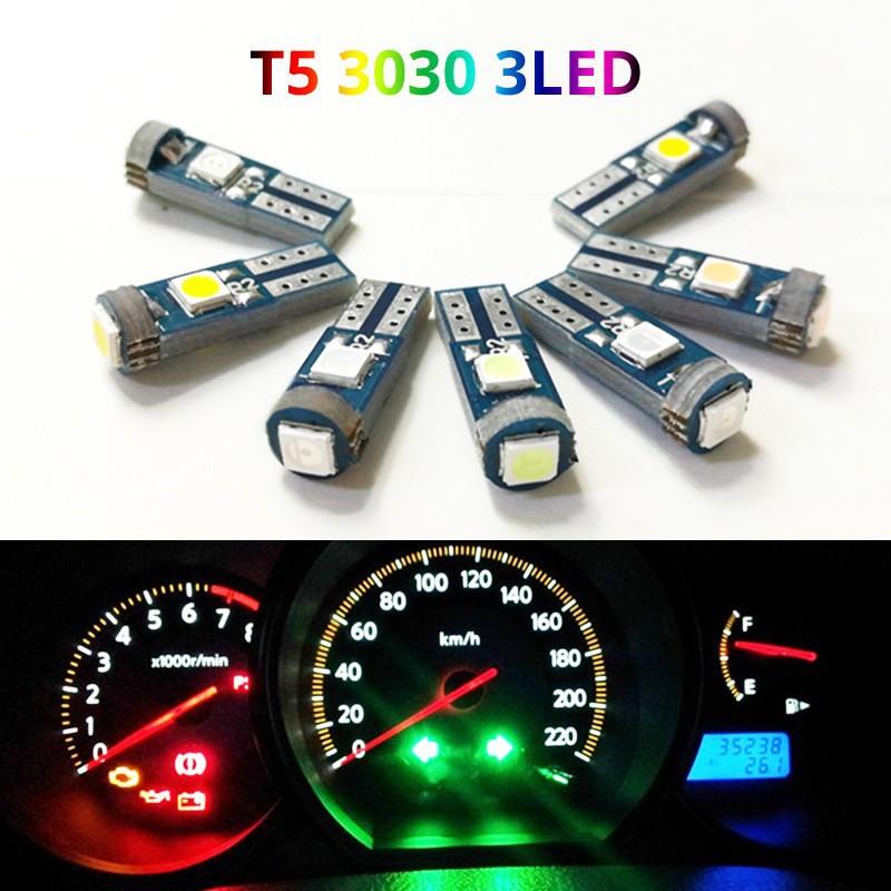 10Pcs T5 Led Bulb Canbus W3W 7 - Interior Photography Lighting ulasan dan harga