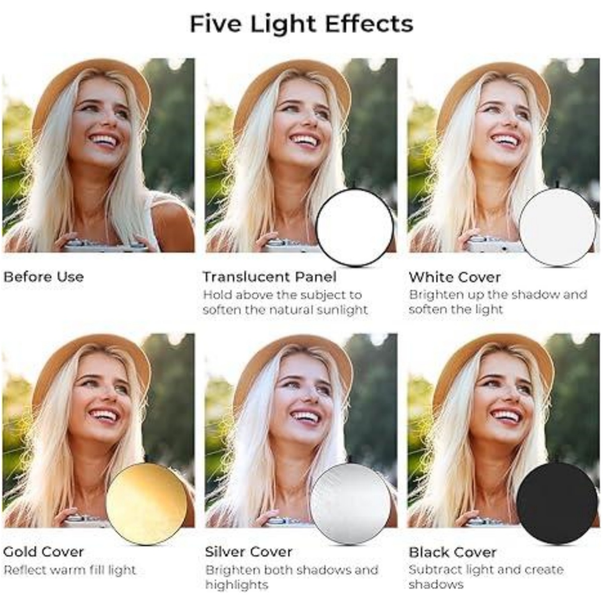 HUANYINGBJB Portable 5 in 1 Ph - Photography Lighting For Outdoors ulasan dan harga