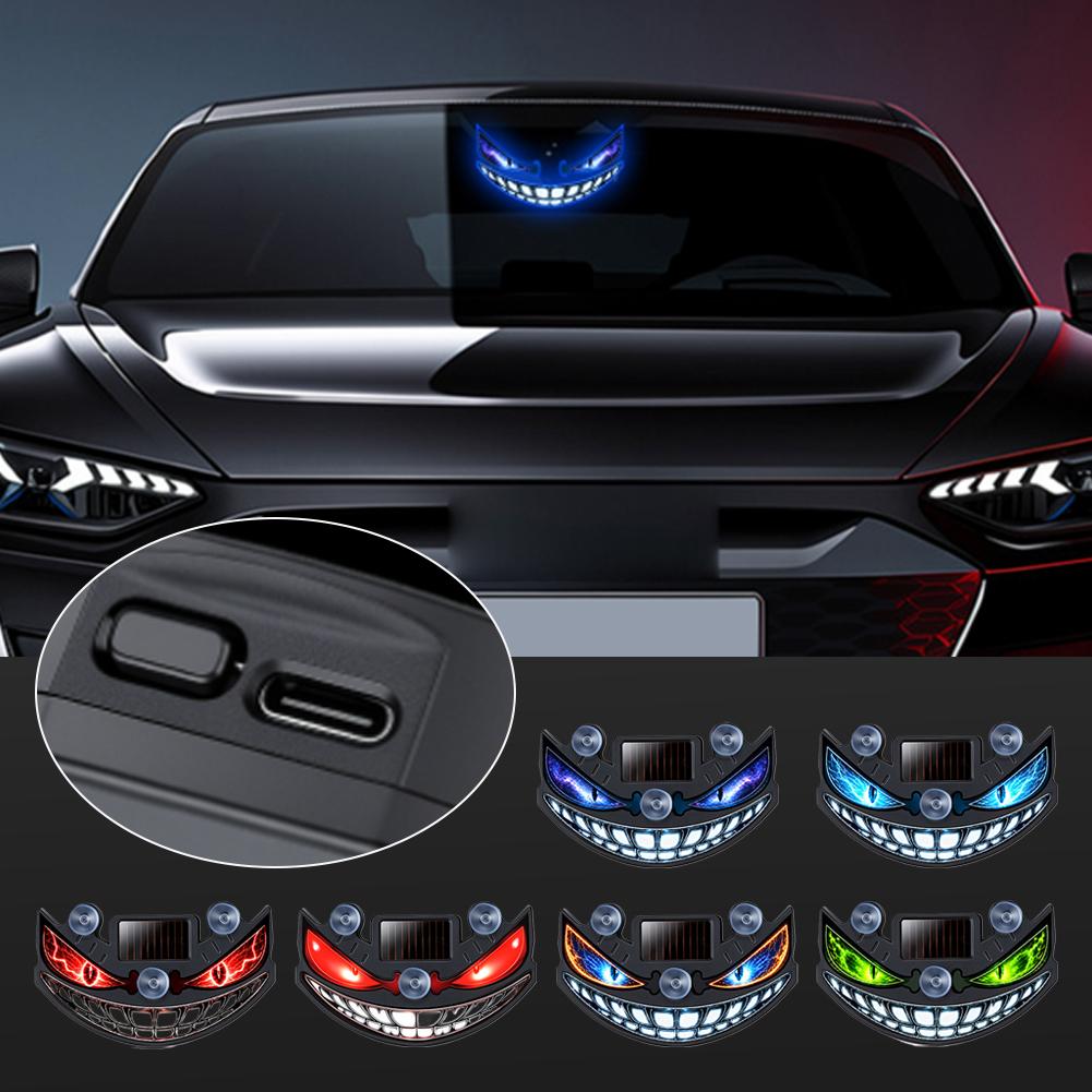 Solar Devil Eye Car LED Decor  - Interior Photography Lighting ulasan dan harga