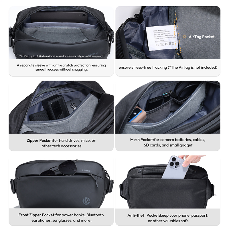 Ulanzi PB038 Travel Sling Bag  - Photography Lighting For Outdoors ulasan dan harga