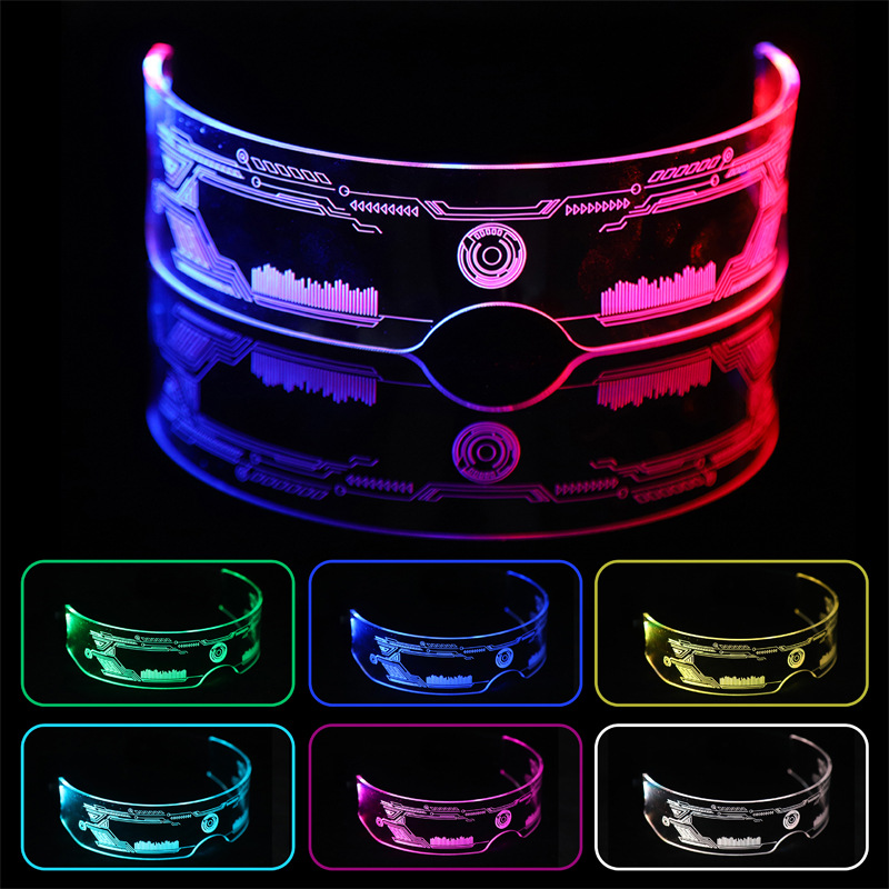 LED Glasses Cool Sci-Fi Light  - Photography Lighting Essentials ulasan dan harga
