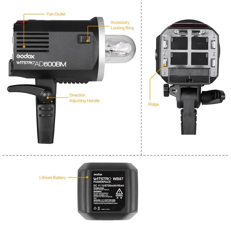 2026 Premium  AD600BM 600W Stu - Photography Lighting For Outdoors ulasan dan harga