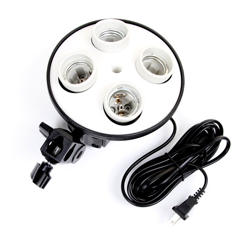 E27 Base Four Lamp Holder  Lig - Photography Using Lighting ulasan dan harga