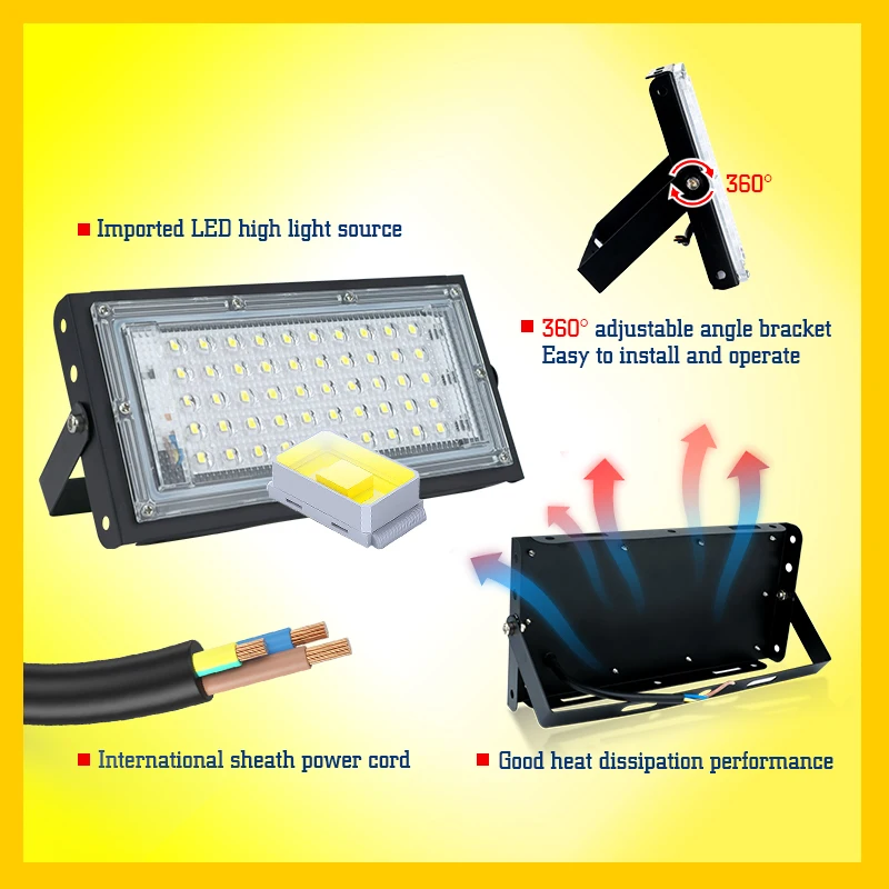 50W 100W Led Flood Light IP65  - Photography Lighting Uk ulasan dan harga
