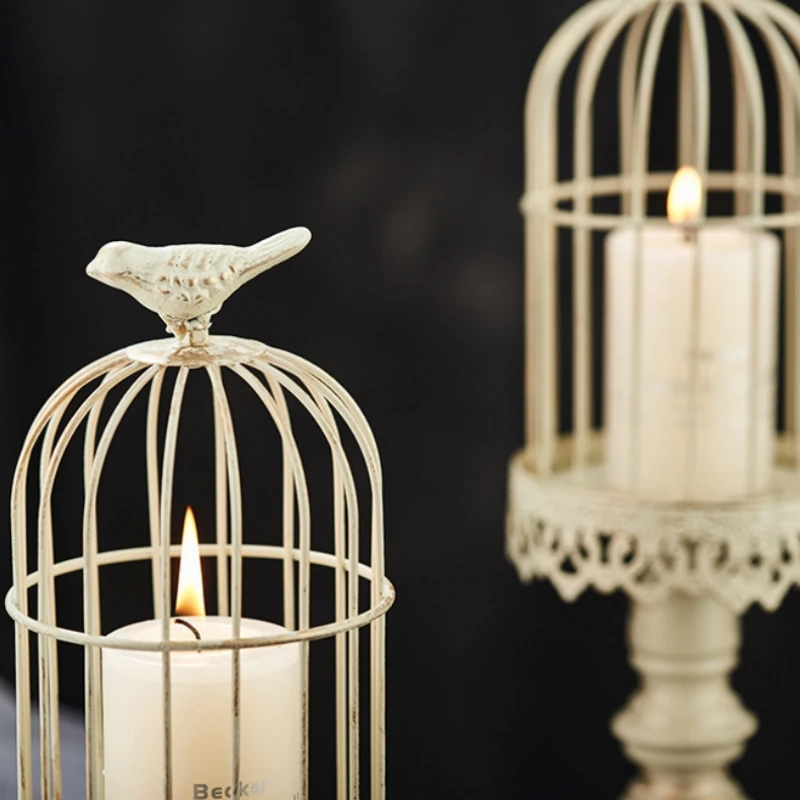 Vintage Birdcage Candle Holder - Photography Lighting Home ulasan dan harga