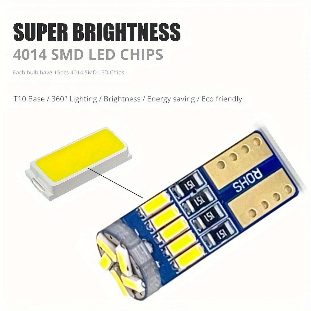 10pcs Car Led Light T10 4014 1 - Interior Photography Lighting ulasan dan harga