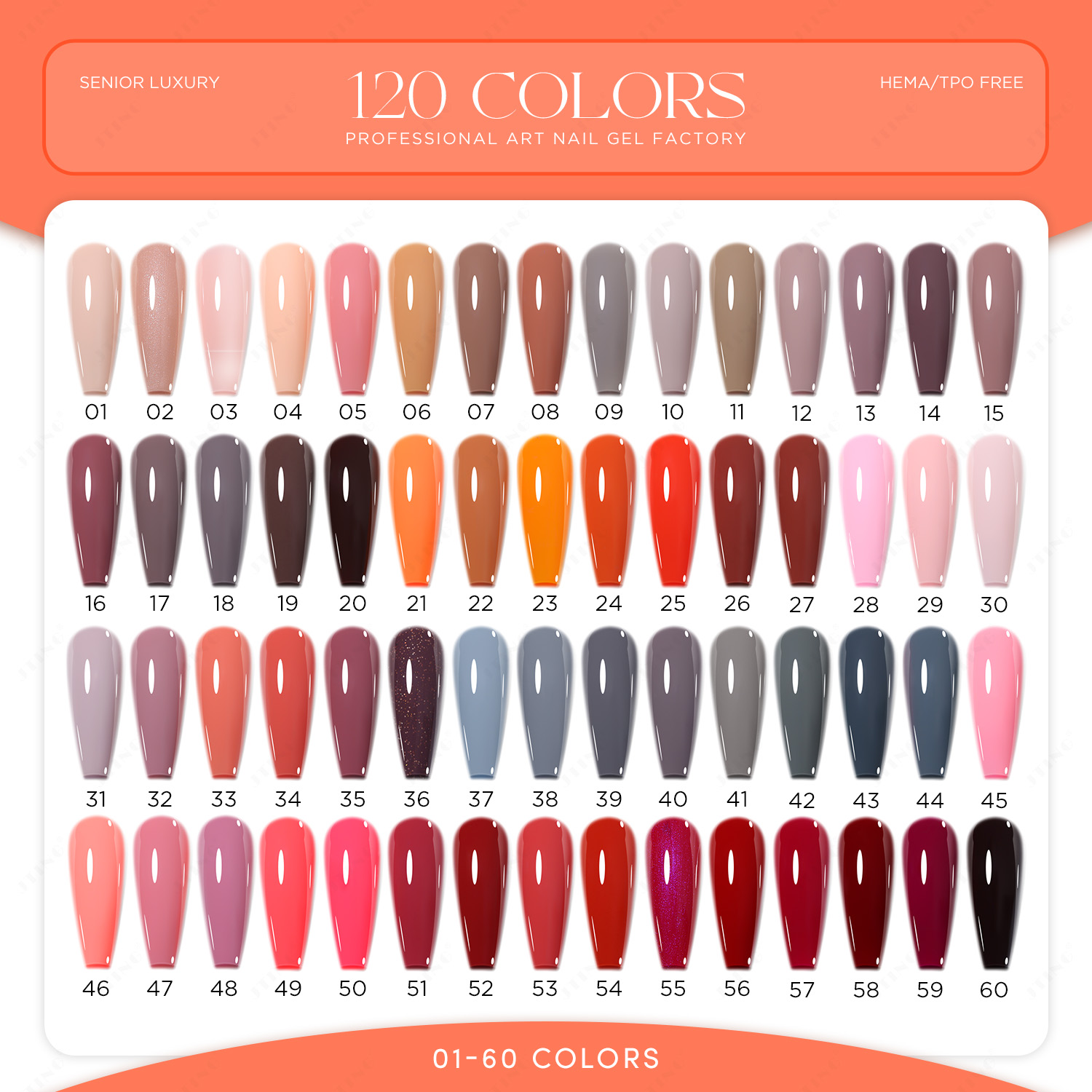 New 120 Color Series Nail Poli - Coloured Gel Set ulasan dan harga
