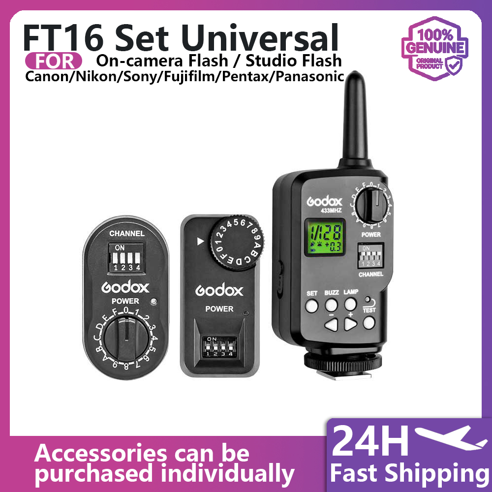 FT-16 Flash Trigger Set Transm - Trigger Receiver Set ulasan dan harga
