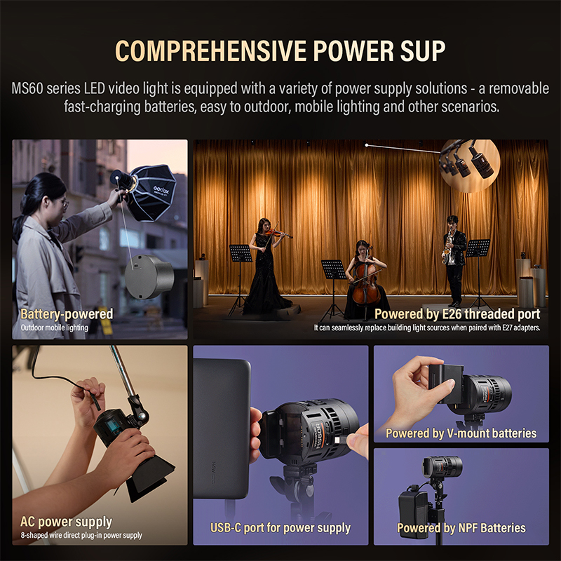 Godox RS60Bi RS60R 60W LED Mon - Photography Lighting For Outdoors ulasan dan harga