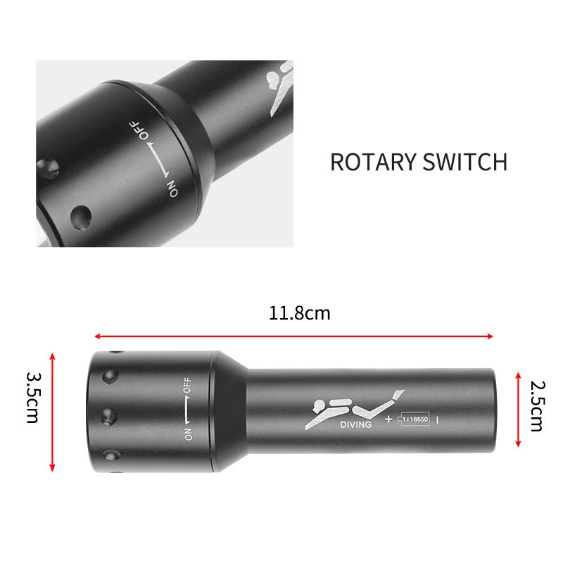 New T6 LED Diving Torch Long-R - Photography Lighting Led ulasan dan harga