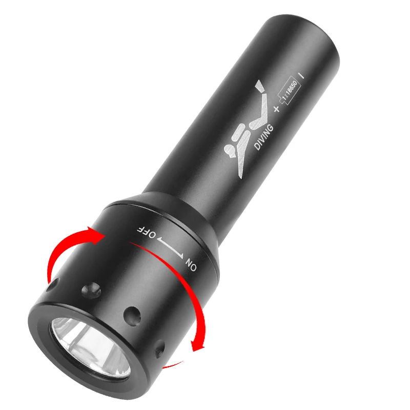 New T6 LED Diving Torch Long-R - Photography Lighting Led ulasan dan harga