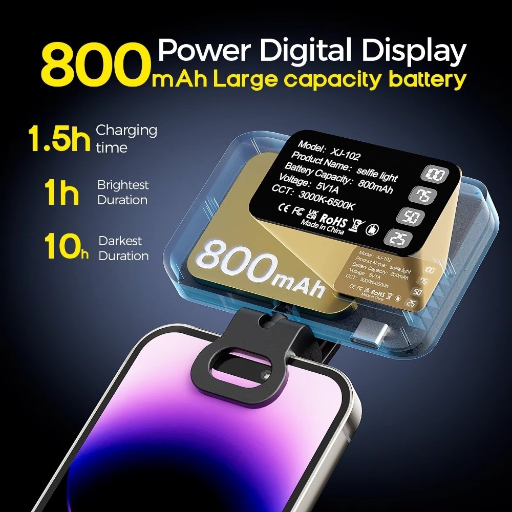 800/1000mAh LED Selfie Light 3 - Photography Using Lighting ulasan dan harga