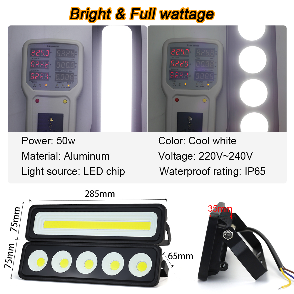 LED Flood light Real 50W 220V  - Photography Lighting Uk ulasan dan harga